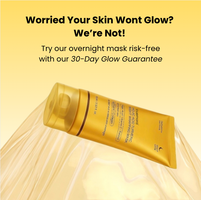 Medicube Turmeric Overnight Wrapping Peel Off Mask for glowing skin and improved elasticity.